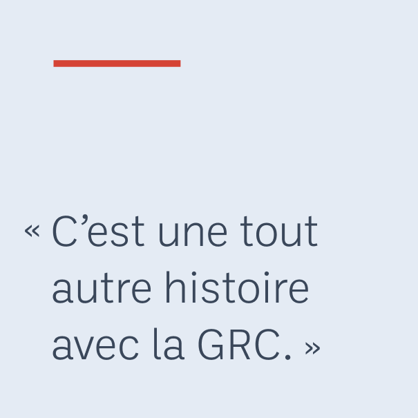 « C’est une tout autre histoire avec la GRC. »